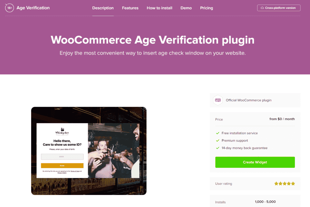 WooCommerce Age Verification plugin