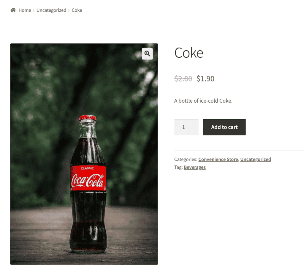 Coca Cola product